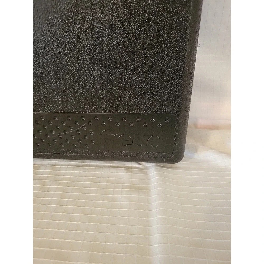 Freud Hard Plastic Tool Carrying Case Black Blow Molded Storage Box with Handle